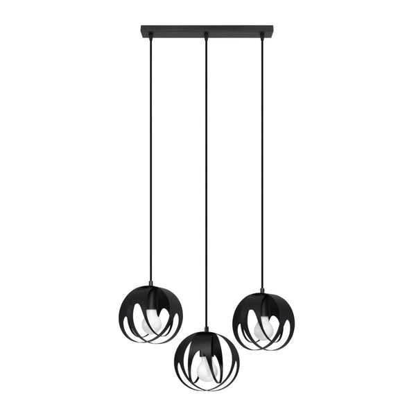 TULOS 3L black pendant lamp