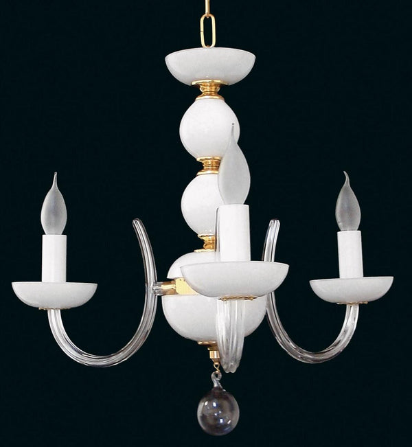 Glass chandelier