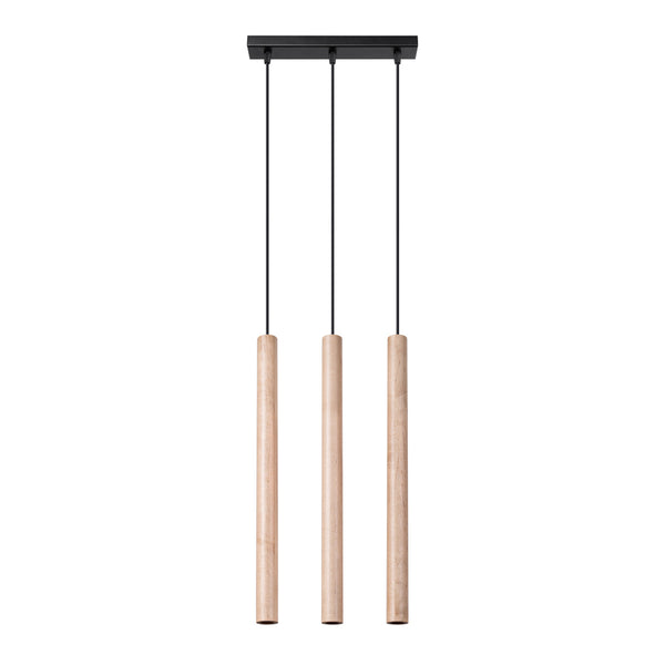 PASTELO 3L wooden pendant lamp
