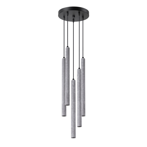 PASTELO 5P concrete pendant lamp