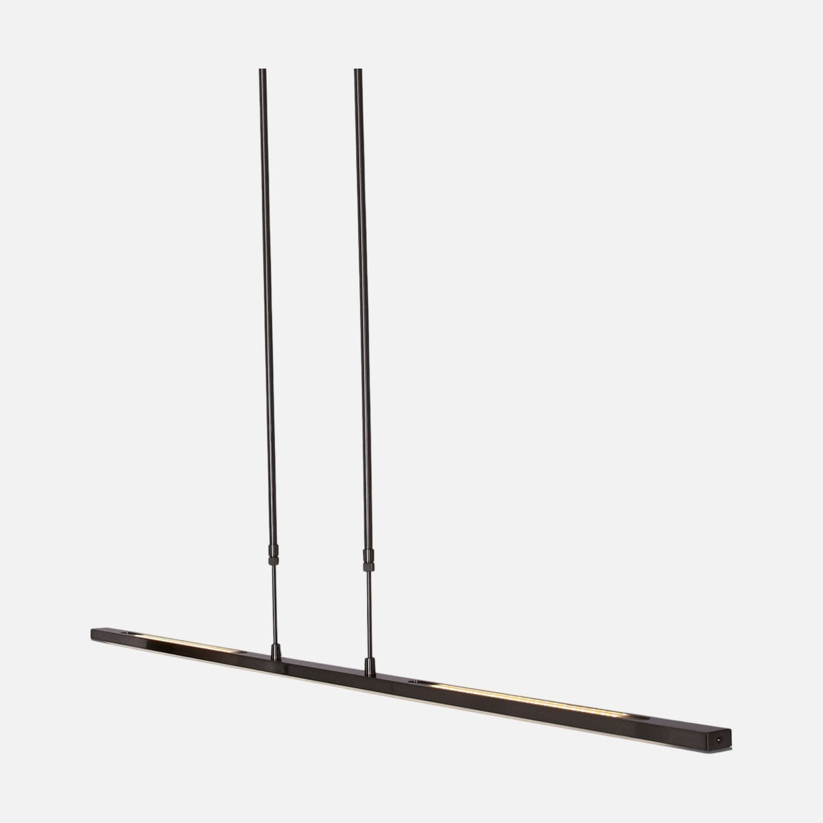 Suspension LED tactile noire, barre 122 cm variateur
