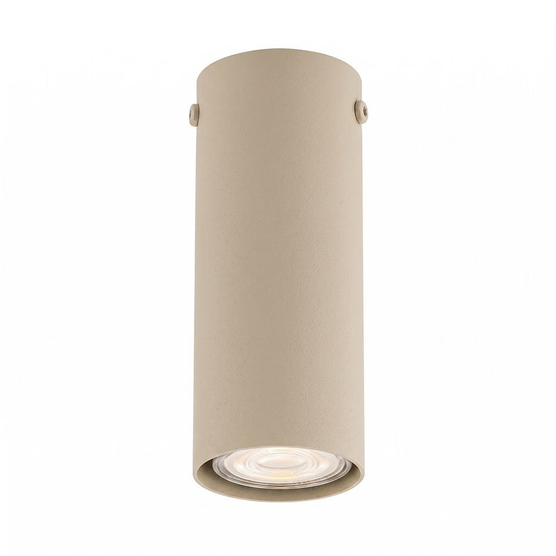 Plafonnier Tecno beige, P 15 cm