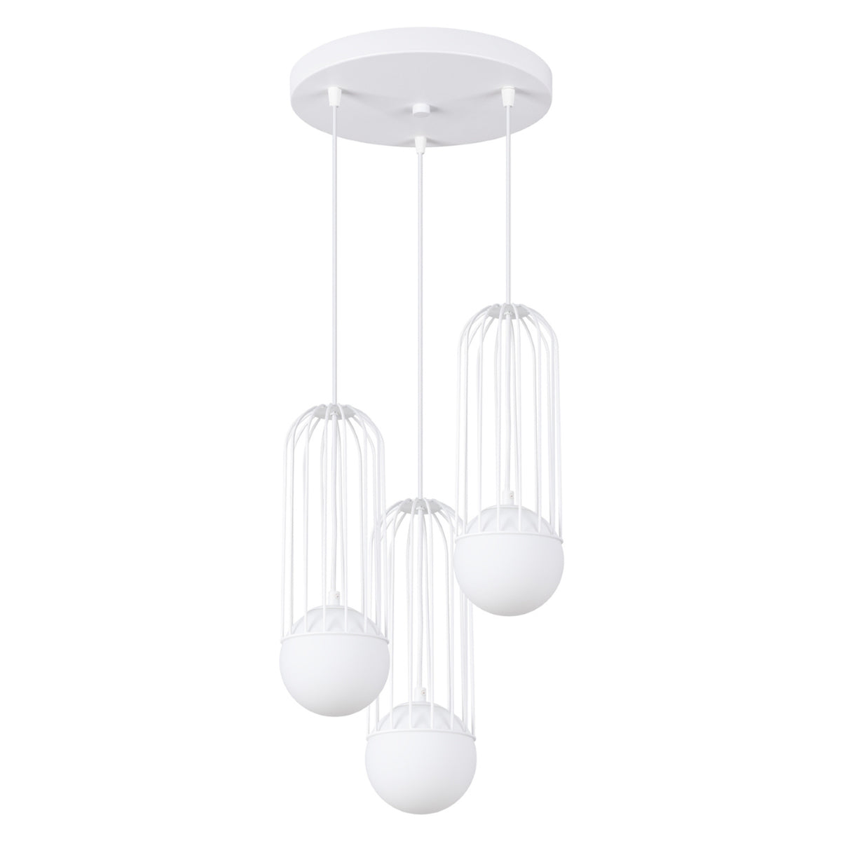Lampe suspendue BRINA 3P Blanc