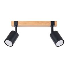 FAGER 2 black ceiling light
