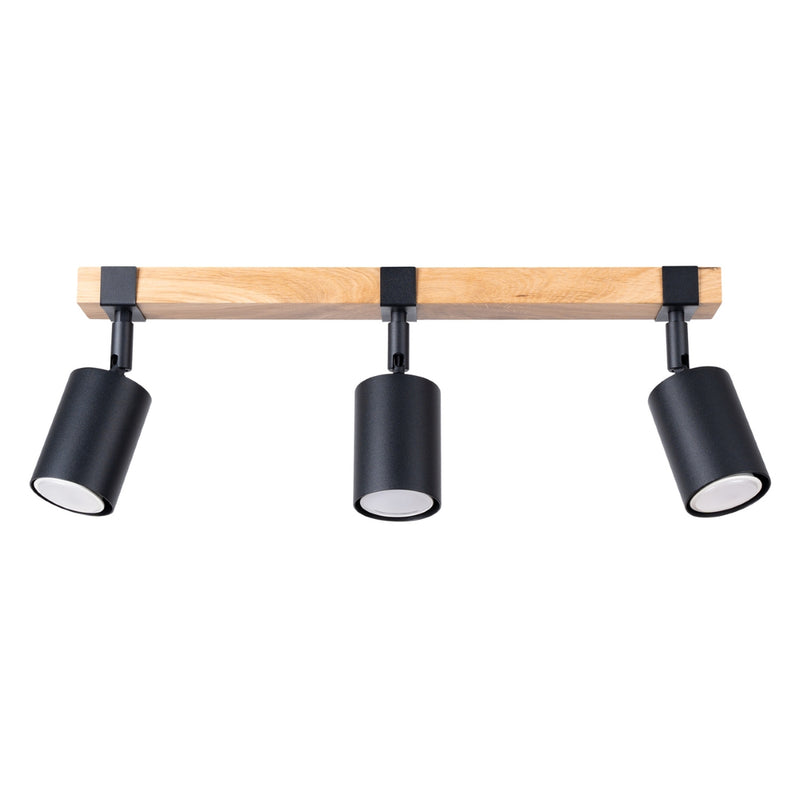 FAGER 3 black ceiling light