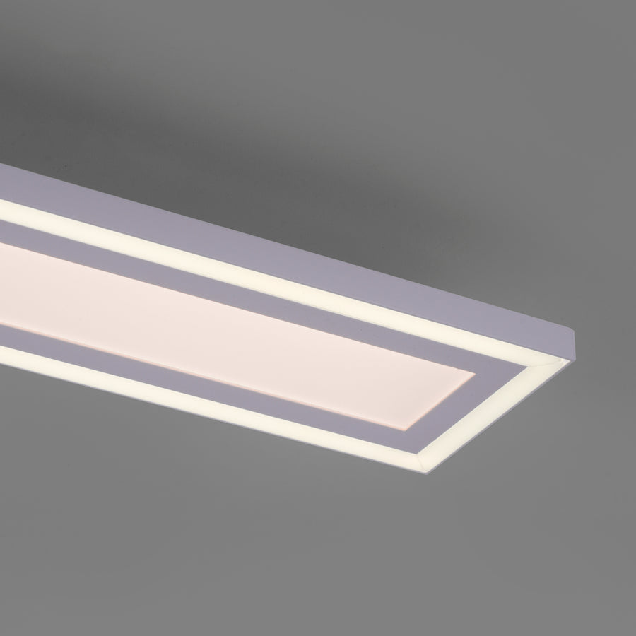 Plafonnier Edging blanc, L 11,8 cm