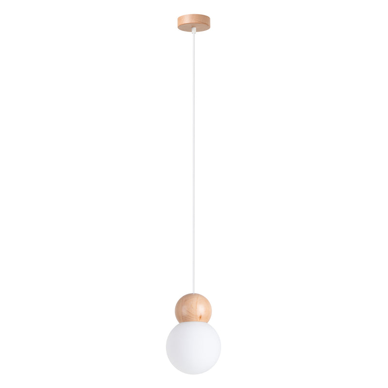PEKKA 1 pendant lamp white/natural wood
