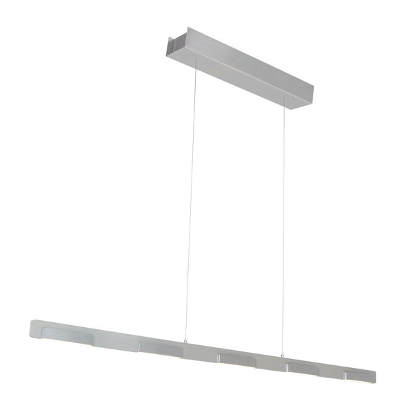 Silver block pendant light