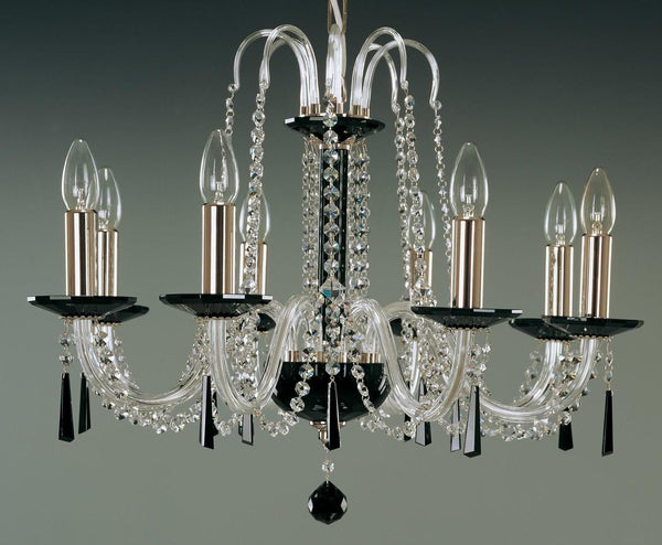 Glass chandelier