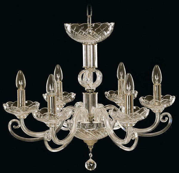 EL401600 clear glass chandelier