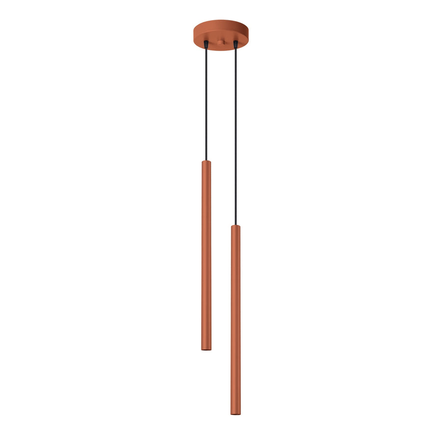 Lampe suspendue PASTELO 2 Ocre rouge