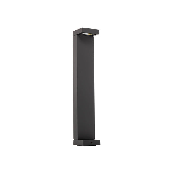 Borne lumineuse d'extérieur LED 84220K3 94 en verre, graphite, hauteur 94,5 cm, IP65