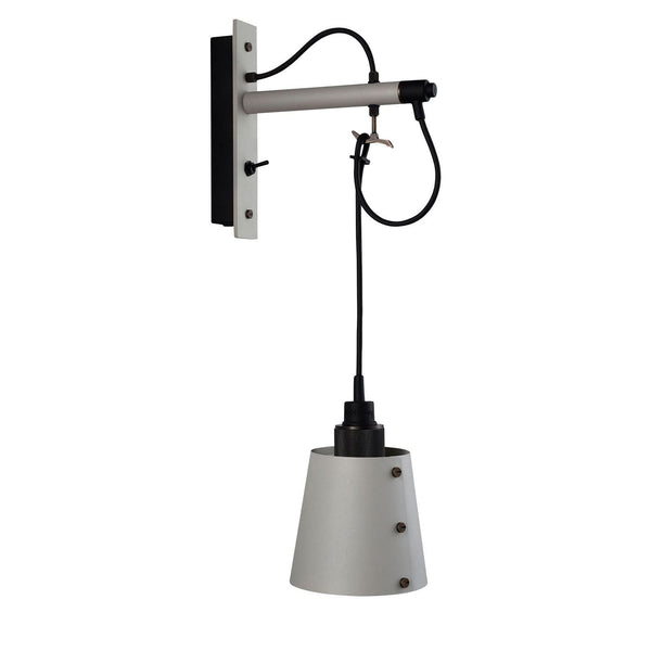 Applique murale Hooked Wall en acier, gris clair et bronze, 40 W, modèle 2