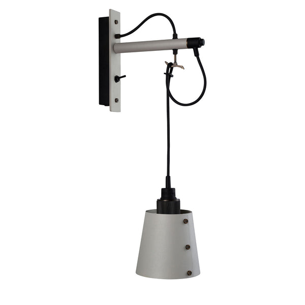 Applique murale Hooked Wall en acier, gris clair et bronze, 40 W, modèle 2