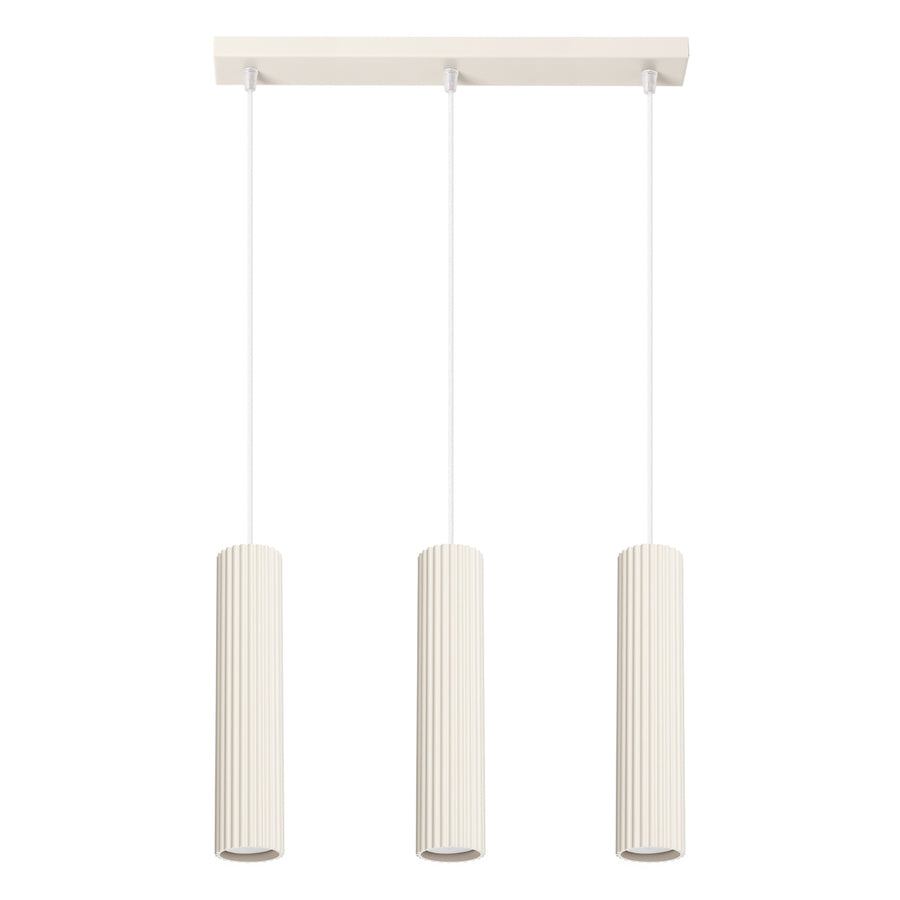 Lampe suspendue KARBON 3L Beige