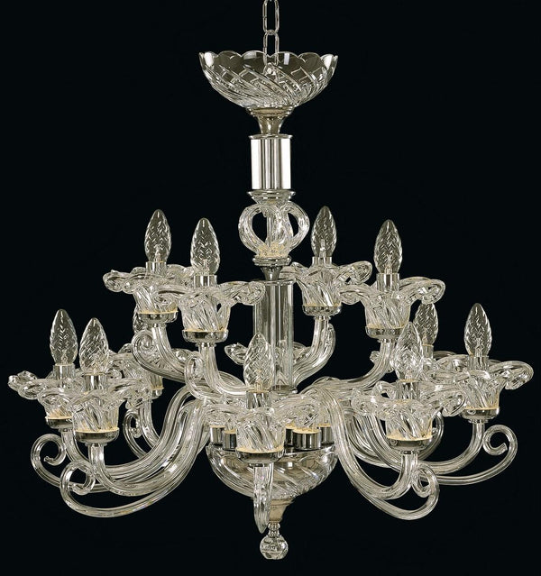 EL4001200 Clear glass chandelier
