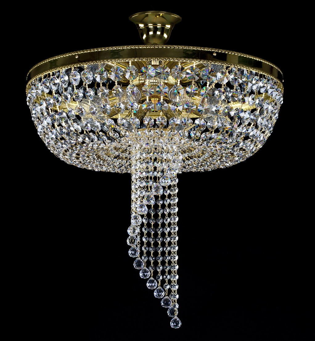 Suspension spirale en cristal L199CLN