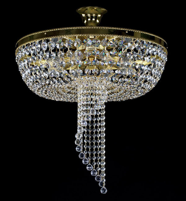 L199CLN spiral crystal pendant light