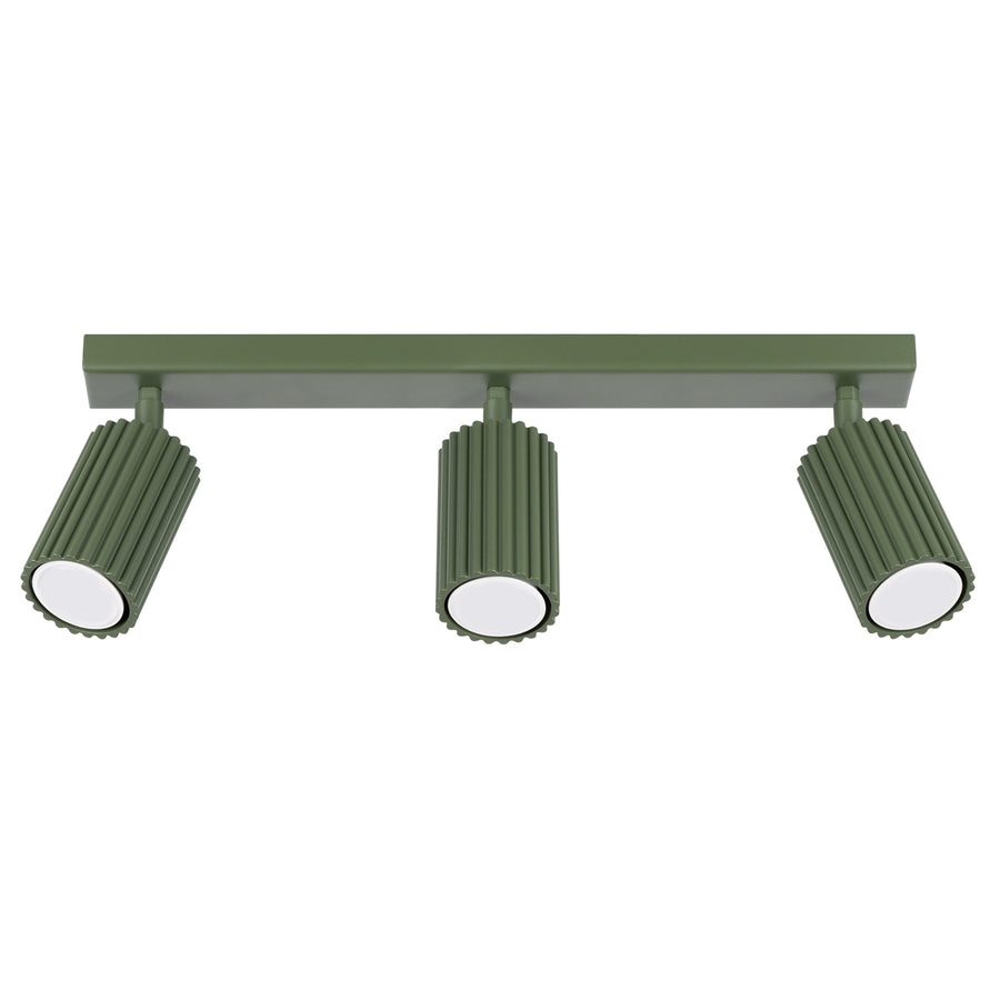 Plafonnier KARBON 3L Vert olive