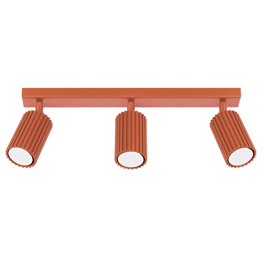 Plafonnier KARBON 3L Ocre rouge