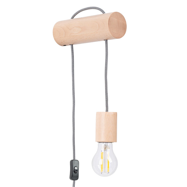 NIMBI E27 wall lamp with switch