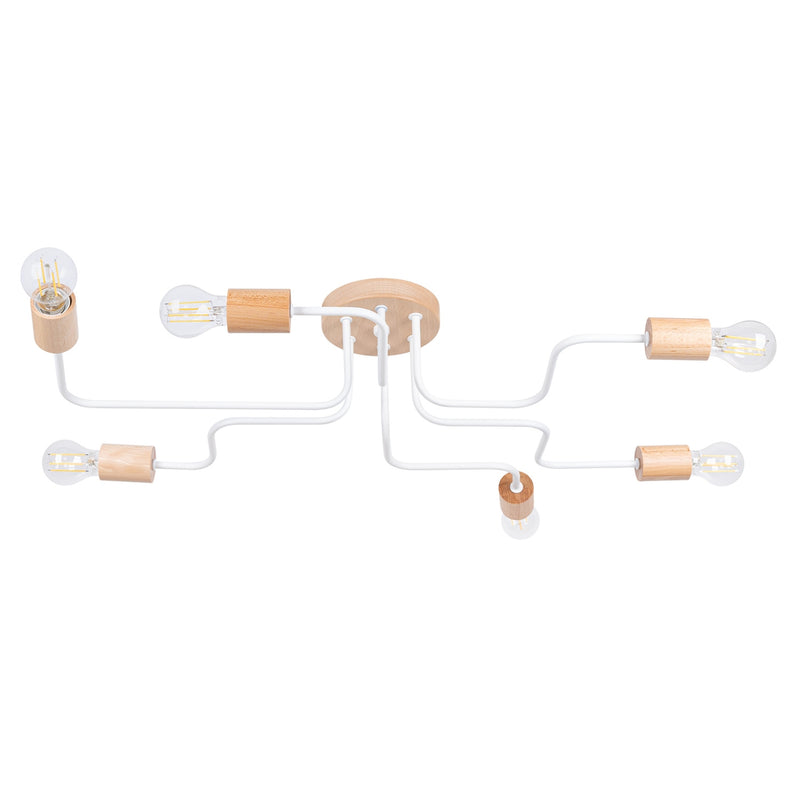 TIMBO 6 white chandelier