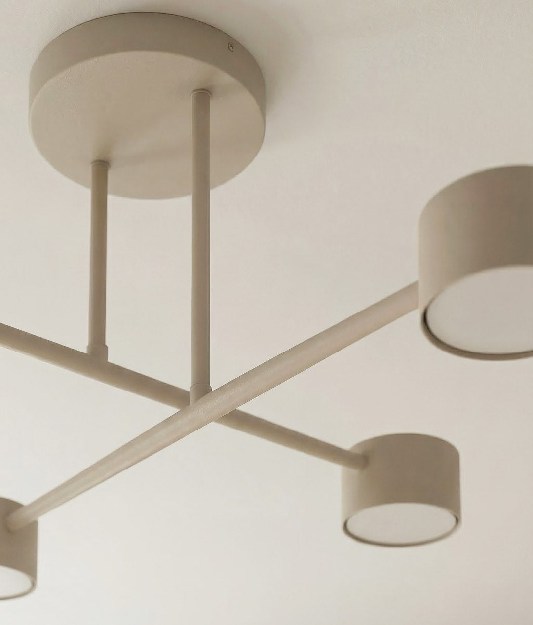 Plafonnier Halo 4 lumières beige