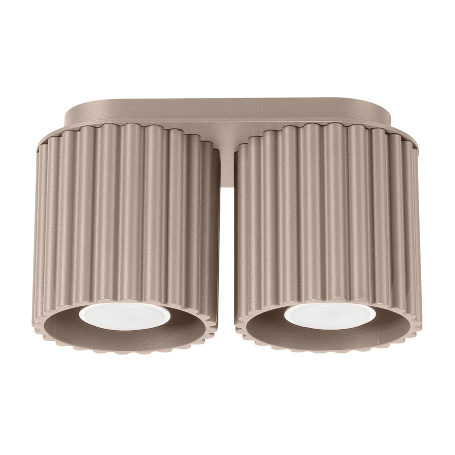 Plafonnier AURA 2 GU10 Taupe
