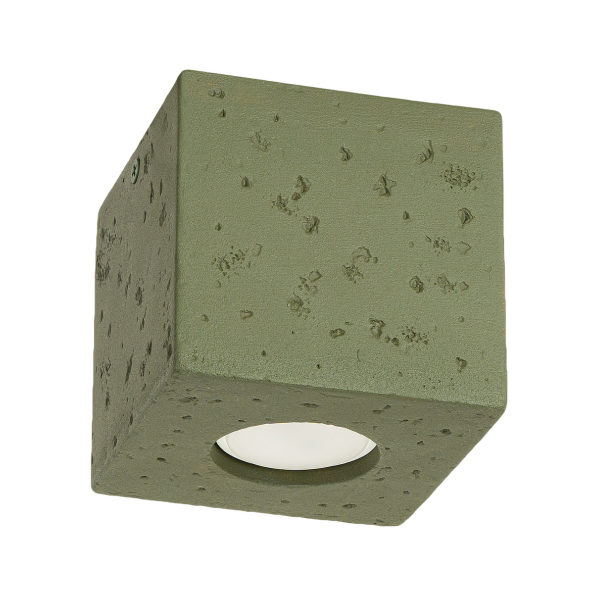 Plafonnier QUAD en béton Vert olive