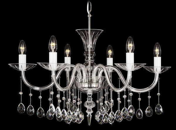 Clear glass chandelier LB40500658P505