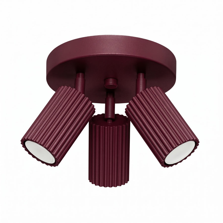 Plafonnier KARBON 3P Bordeaux