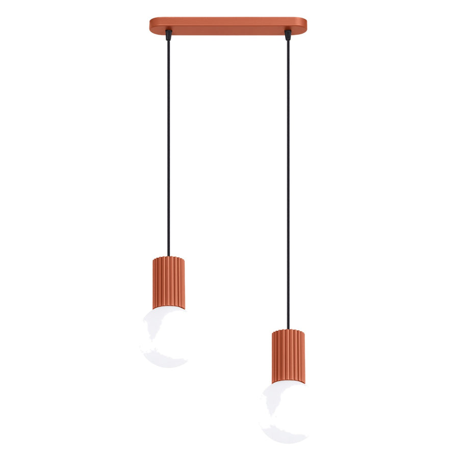 Suspension HALO 2L Ocre rouge
