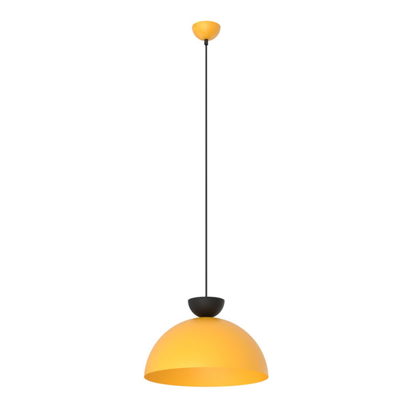 Lunaro 1-light pendant lamp, black and orange