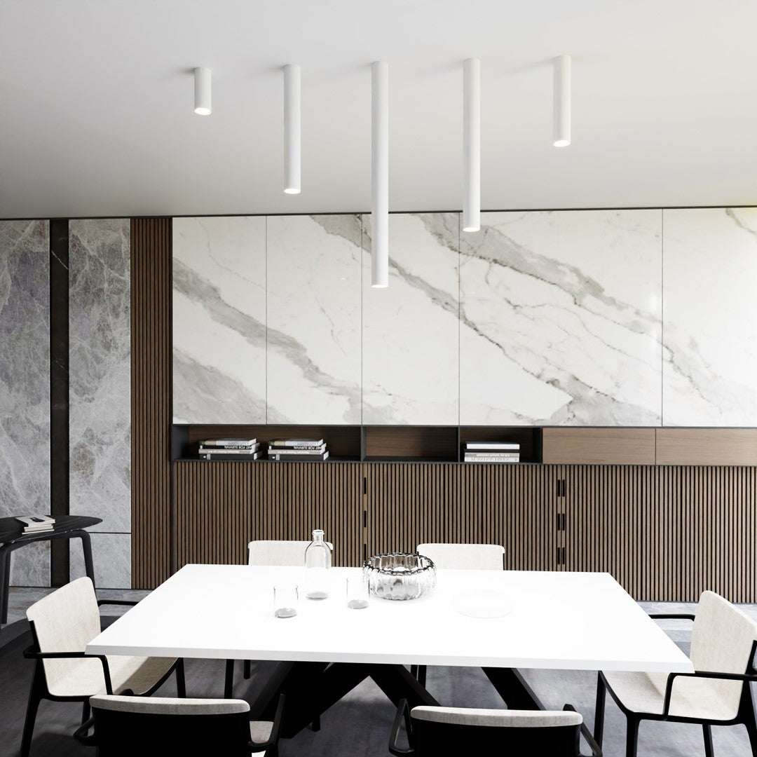 White Tecno ceiling light