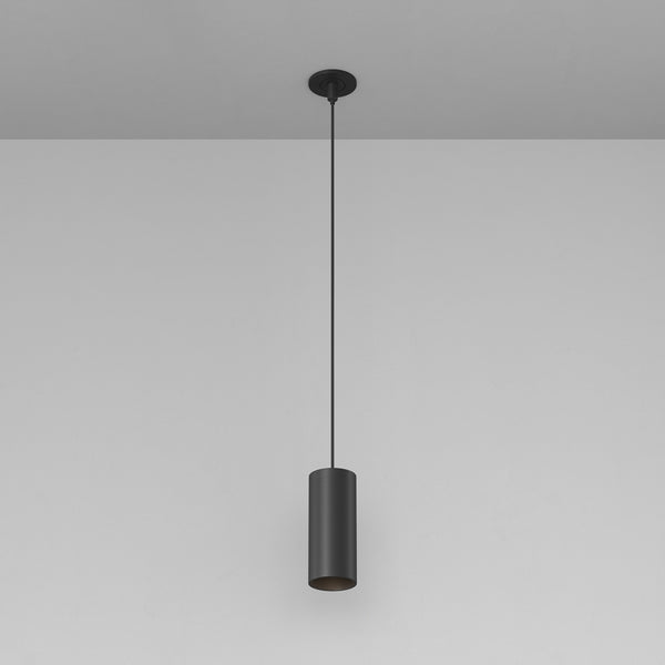 Black LED spotlight fixture