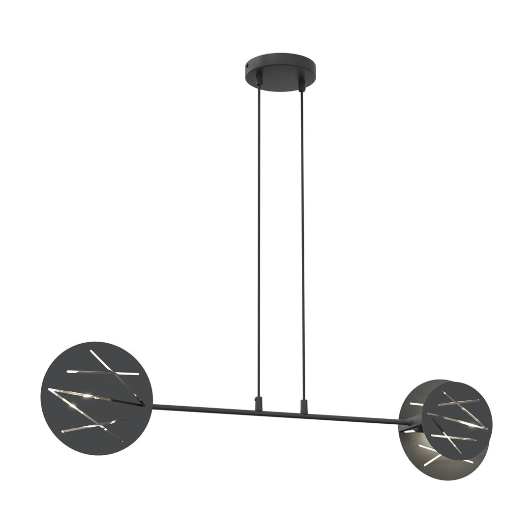 Xotic 2-light black pendant light