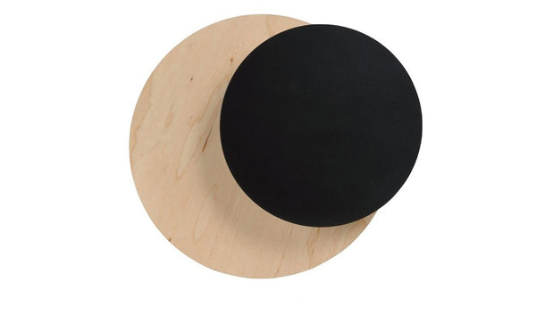 Circle black wall lamp, version B