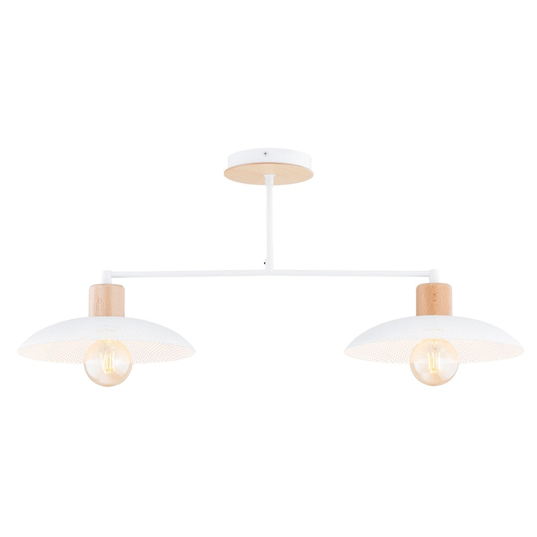 Kobe 2-light white pendant light