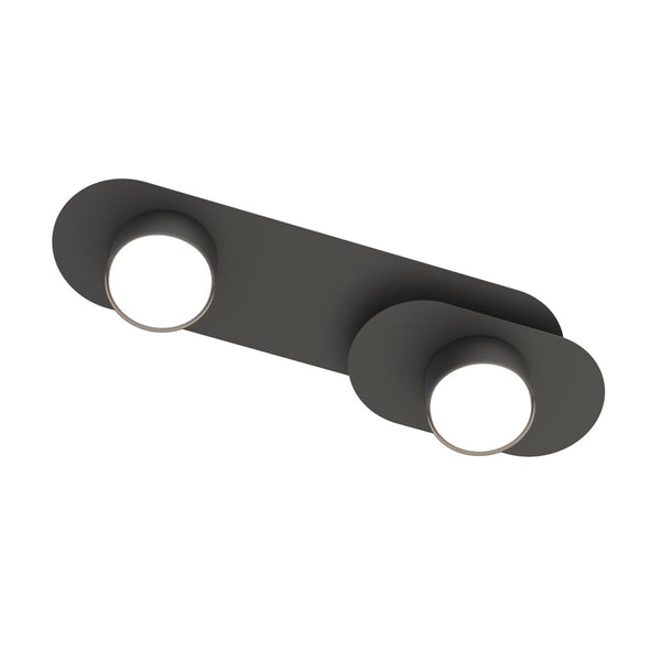 Stilo 2-light ceiling lamp black