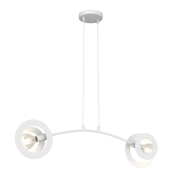 Euphoria 2-light white pendant light