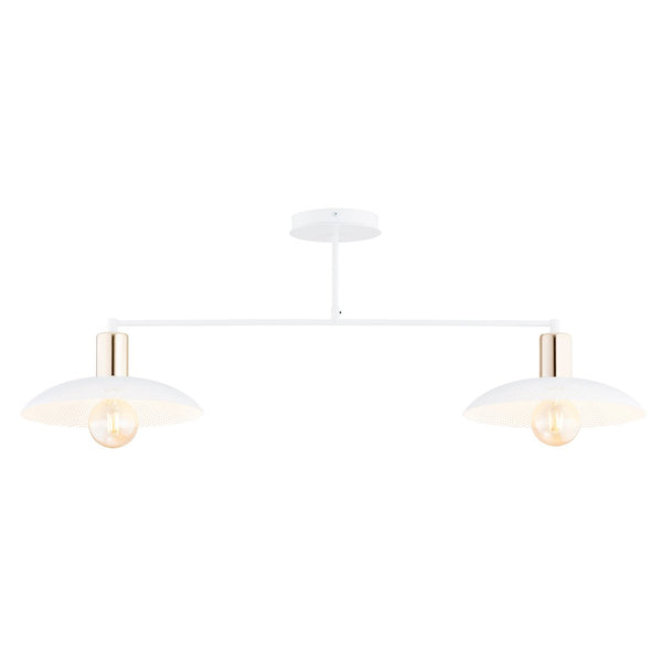 Spirit 2-light white pendant light