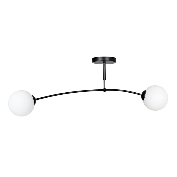Pregos 2-light black pendant light