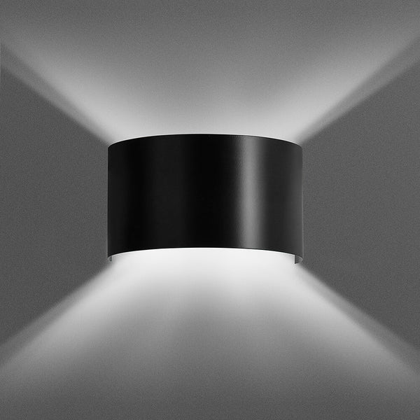 Fold black wall lamp
