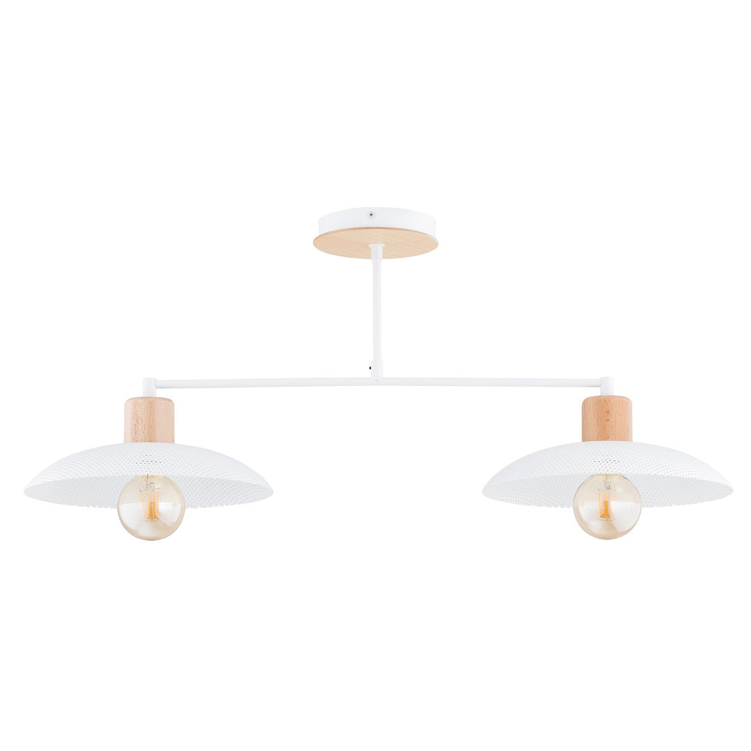 Kobe 2-light white pendant light