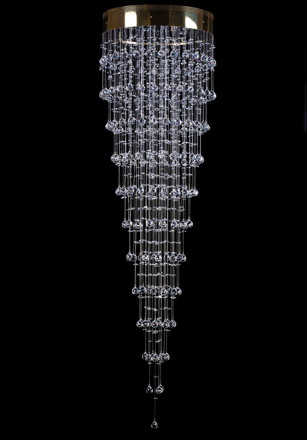 Crystal spiral pendant light L449CE