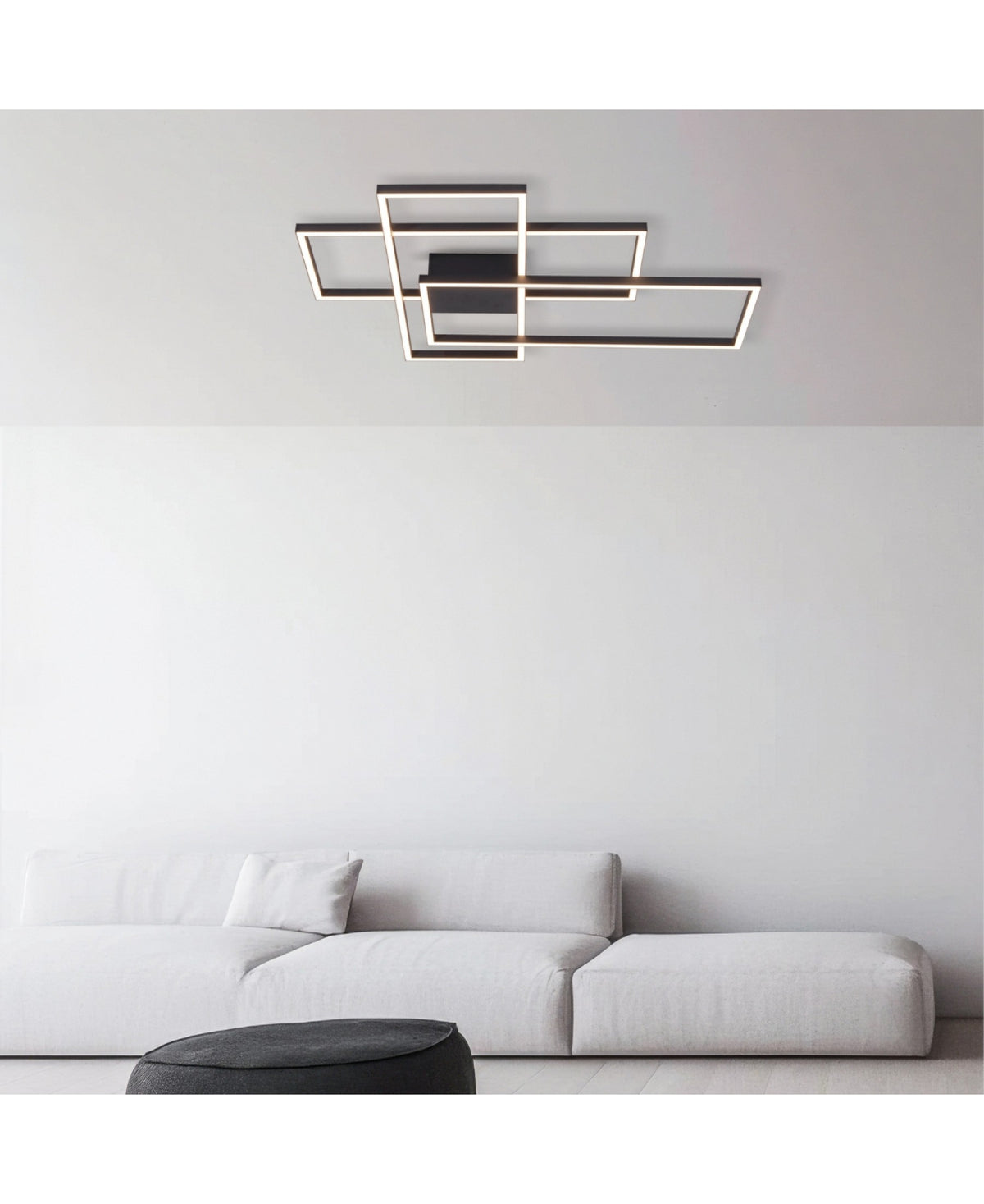 Plafonnier ZAMBELIS 55W DESIGN Noir Sable 2020