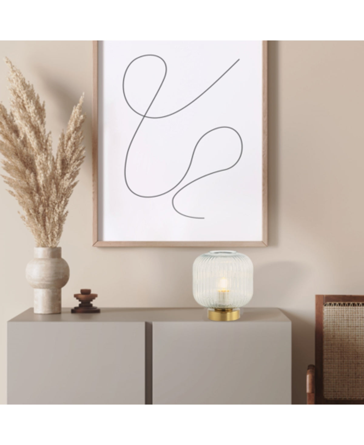 Lampe sur table ZAMBELIS D200 E27 DESIGN Laiton Sans Source 20250