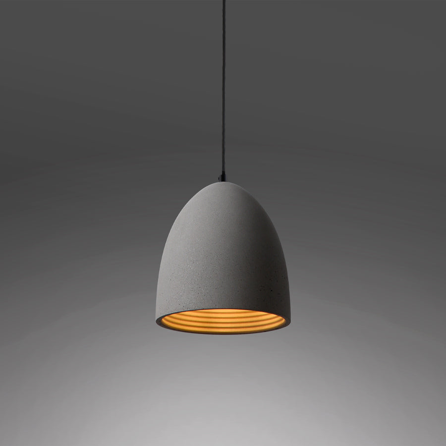 Suspension Eton grise et noire, béton