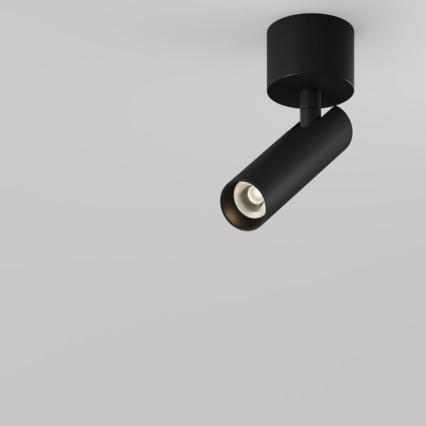 Focus T Black ceiling light