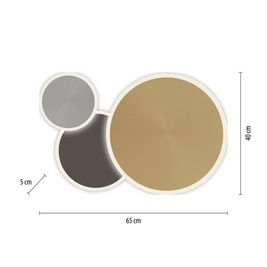 Applique murale Q-Piato multicolore